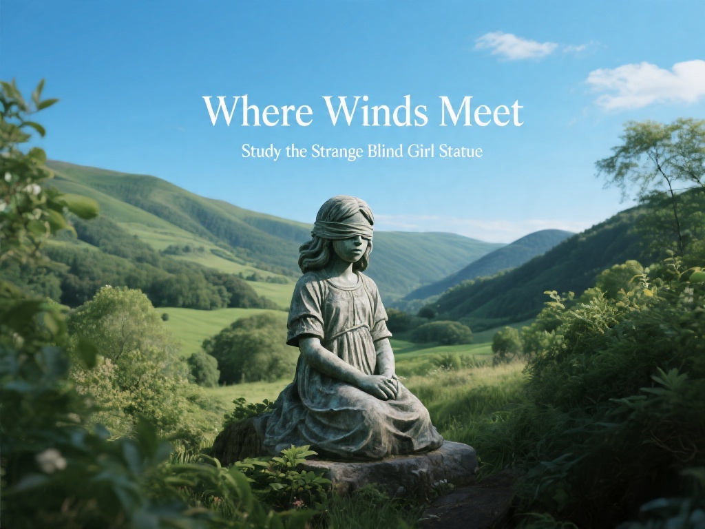 Unveiling the Mysteries of "Where Winds Meet" - Study the Strange Blind Girl Statue